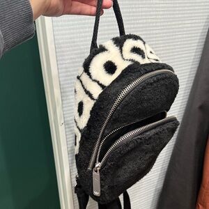 adidas mini faux fur backpack